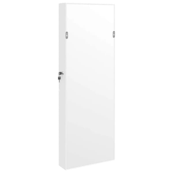 vidaXL Spegelskåp vit väggmonterat 37,5x10x106 cm
