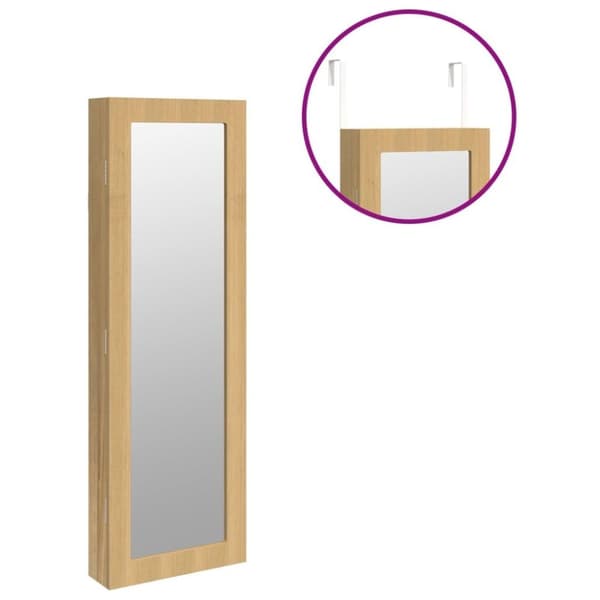 vidaXL Peilikorukaappi seinäkiinnitettävä 30x8,5x90 cm