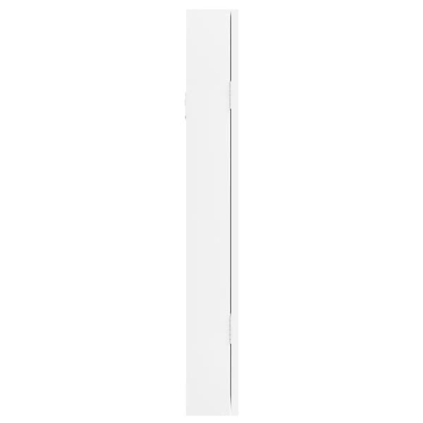 vidaXL væghængt smykkeskab med spejl 30x8,5x67 cm hvid