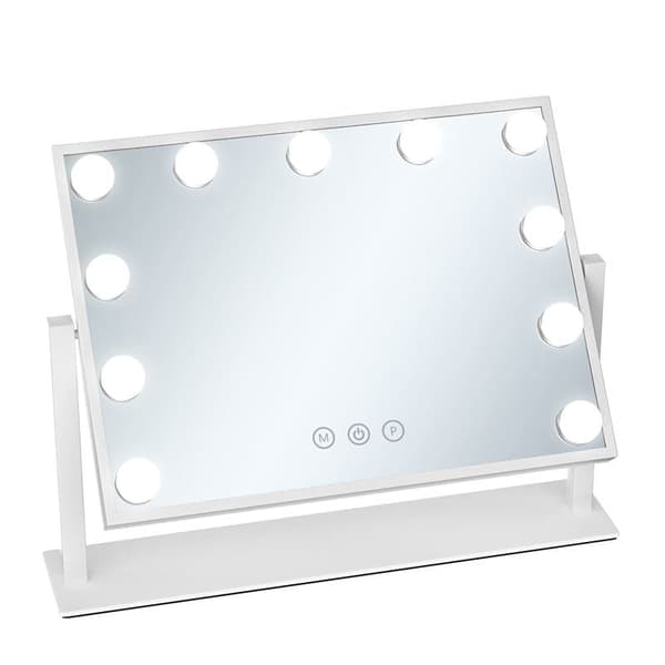 UNIQ Paris Make-up spegel med 11 LED-lampor - Vit
