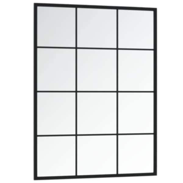 vidaXL Väggspeglar 3 st svart 80x60 cm metall