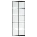Miniatyrbilde 2 av 7: vidaXL Veggspeil 2 stk svart 100x40 cm metall