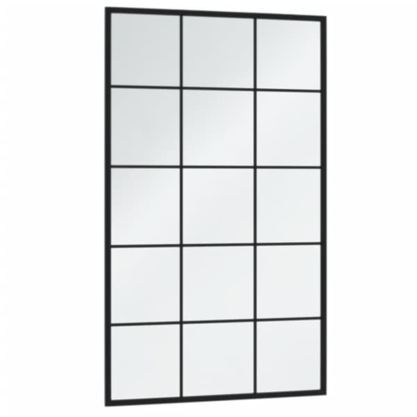 vidaXL Väggspeglar 3 st svart 100x60 cm metall