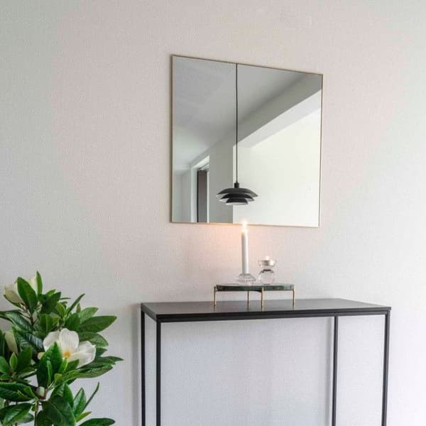 Hus Nordic Daisy Square Mirror Mässing