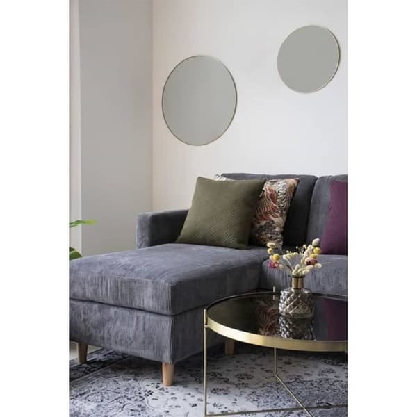 House Nordic Daisy Rund Spegel Mässing