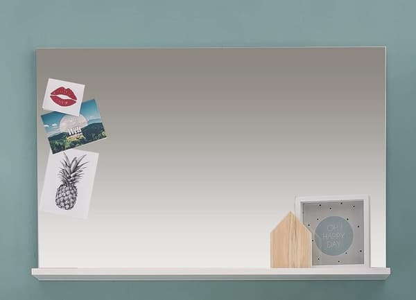 Rootz Mirror - Säilytyshylly - Valkoinen - 91 x 60 x 14 cm