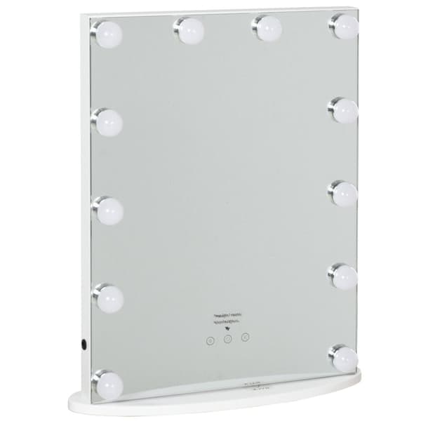 Sminkspegel Rootz - Vit - Konstruerat trä, glas - 16,33 cm x 5,31 cm x 20,07 cm