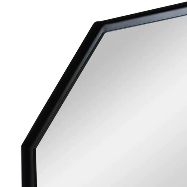 Rootz vægspejl - vægspejl med hylde - industrielt design - grantræ - metal - sort + natur - 61L x 8,4W x 61H cm