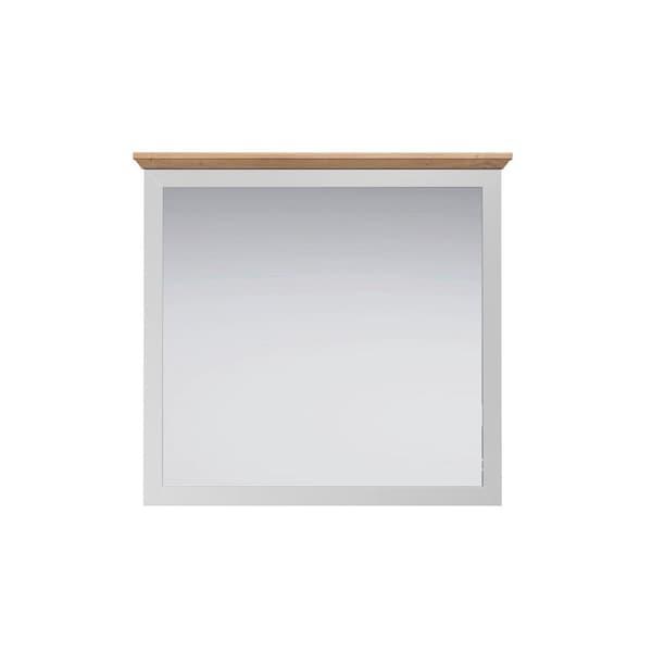Rootz Landside Spiegel - Reflective Glass - Wall Accessory - Decor Enhancer - Room Brightener - Vanity Mirror - Light Grey/Artisan Oak - 91 x 82 x 4 c