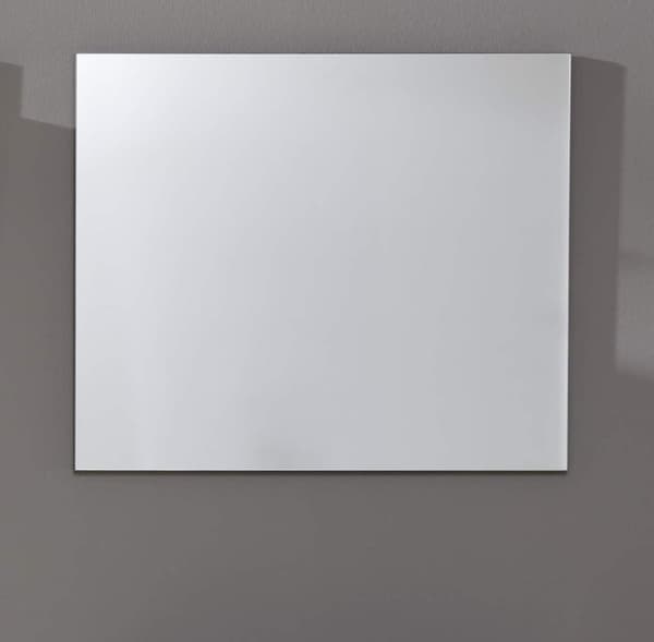 Rootz Wall Mirror - Glass Decor - Vanity Accessory - Room Enhancer - Home Accent - Viewing Glass - Sardegna Smoked Silver - 80x70x2 cm
