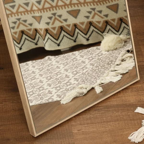 Rootz Dressing Mirror - Fullängdsspegel - Spegel - Med stativ Fristående - MDF/glas - Natur - 40cm x 35cm x 147cm