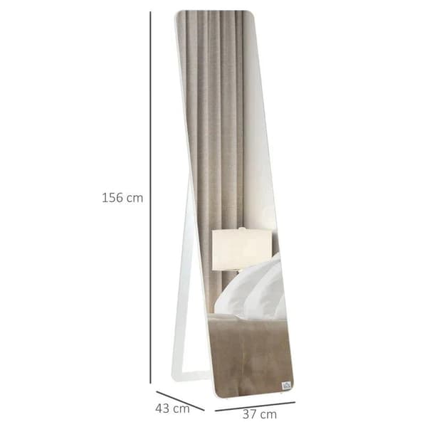 Rootz Dressing Mirror - Ståspegel - Hellängd Spegel - Vägghängande Dressing Mirror - Hög helkroppsspegel - 37 Cm X 43 Cm X 156 Cm