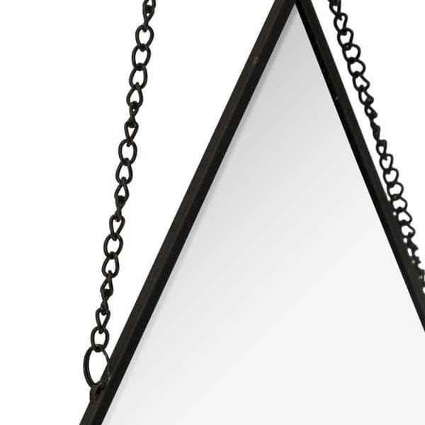 Set med 3 Losange metallkedjespeglar Black Atmosphera