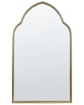 Miniatyrbild 1 av 5: Väggspegel Guld Metallram 54 x 100 cm Dekorativ Handgjord Glamour Vardagsrum Accentstycke