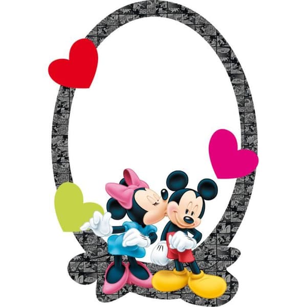 Dekorativ spegel Disney Mickey &amp; Minnie, DM 2108, 21,5 x 15 cm