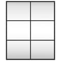 Miniatyrbilde 4 av 10: vidaXL Veggspeil svart 50x60 cm rektangel jern