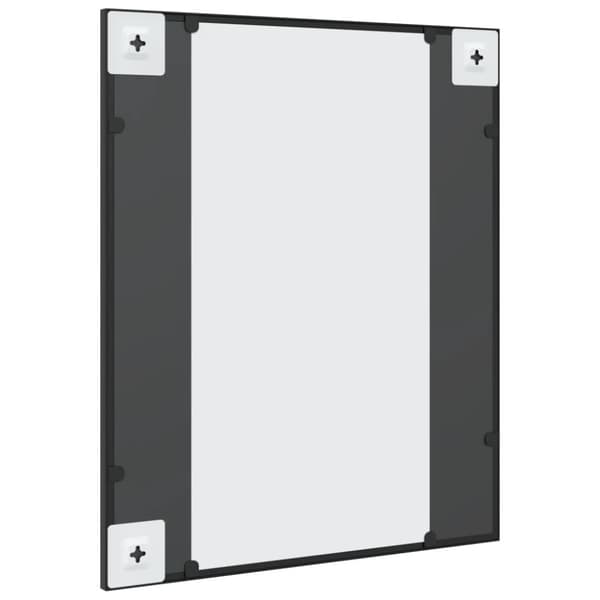 vidaXL Veggspeil svart 50x60 cm rektangel jern