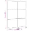 Miniatyrbilde 9 av 10: vidaXL Veggspeil svart 50x60 cm rektangel jern