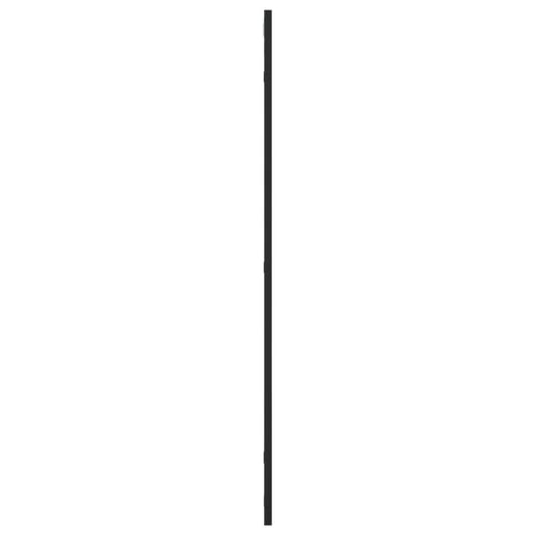 vidaXL Väggspegel svart 60x100 cm rektangulär järn