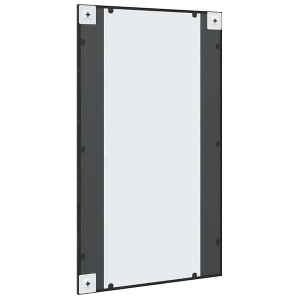 vidaXL Väggspegel svart 60x100 cm rektangulär järn