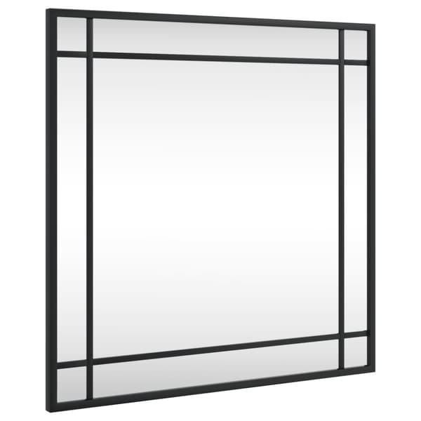 vidaXL vægspejl 50x50 cm firkantet jern sort