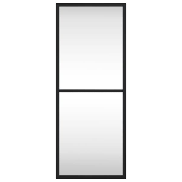 vidaXL Väggspegel svart 20x50 cm rektangulär järn