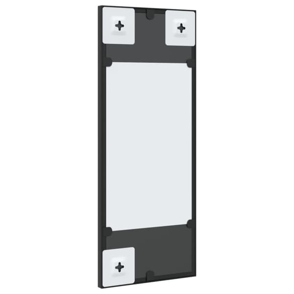 vidaXL Väggspegel svart 20x50 cm rektangulär järn