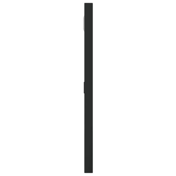vidaXL Väggspegel svart 30x30 cm fyrkantig järn