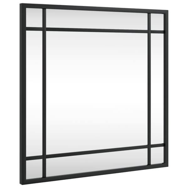 vidaXL Veggspeil svart 40x40 cm rektangel jern