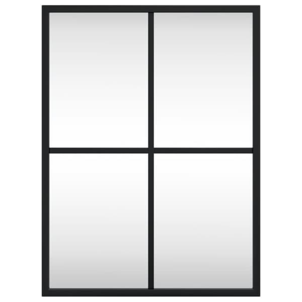vidaXL Seinäpeili musta 30x40 cm suorakulmio rauta