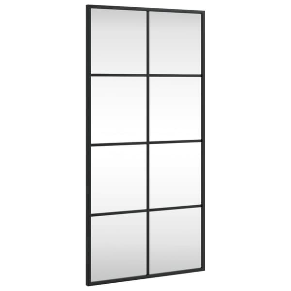 vidaXL Veggspeil svart 40x80 cm rektangel jern
