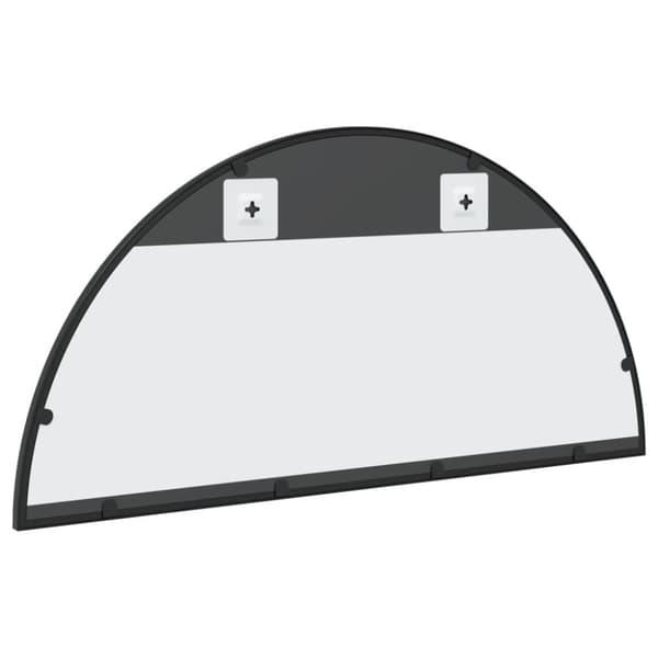 vidaXL Veggspeil svart 80x40 cm buet jern