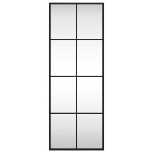 vidaXL Veggspeil svart 30x80 cm rektangel jern