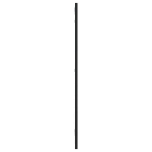 vidaXL Veggspeil svart 30x80 cm rektangel jern