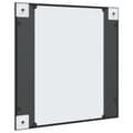 Miniatyrbilde 6 av 9: vidaXL Veggspeil svart 60x60 cm rektangel jern