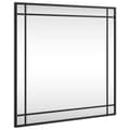 Miniatyrbilde 1 av 9: vidaXL Veggspeil svart 60x60 cm rektangel jern