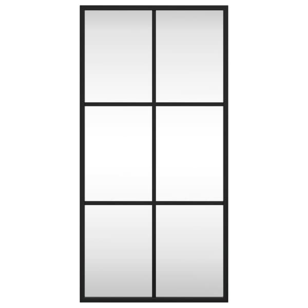 vidaXL Seinäpeili musta 30x60 cm suorakulmio rauta