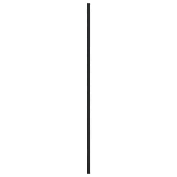 vidaXL Väggspegel svart 40x80 cm rektangulär järn