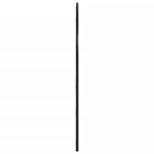 vidaXL Veggspeil svart 100x90 cm buet jern