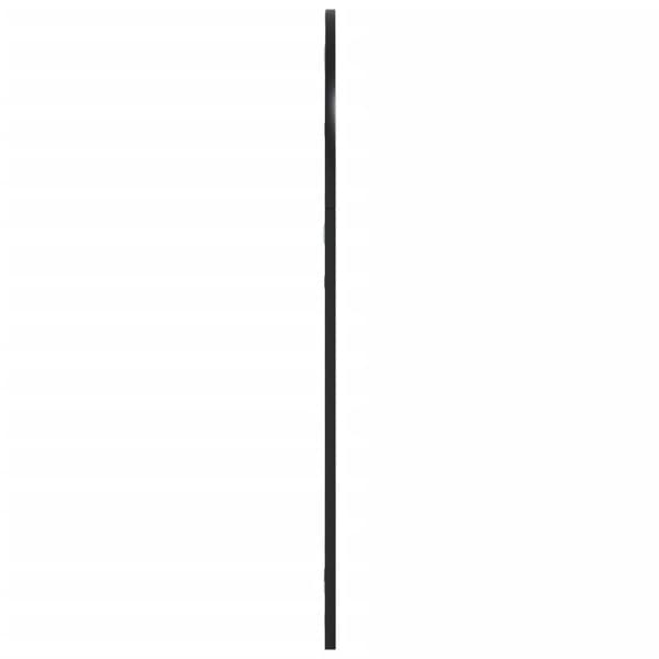 vidaXL Väggspegel svart 60x90 cm bågformad järn