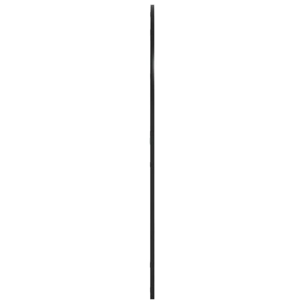 vidaXL Veggspeil svart 100x110 cm buet jern