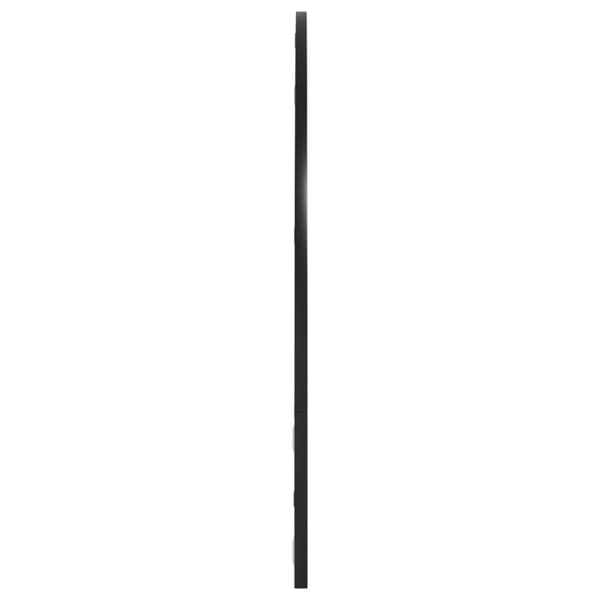 vidaXL Väggspegel svart 100x70 cm bågformad järn