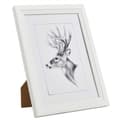 Miniatyrbild 1 av 9: Rootz träfotoram - Bildhållare - Bildvisning - Snapshot-hölje - Porträttutställning - Konstverk - Vit - 14,5x10,9x1,5 tum
