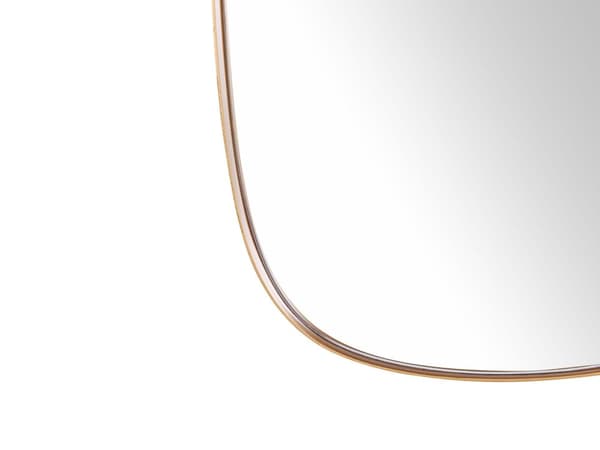 Veggspeil gull Jern Glass 39 x 95 cm Oval Dekorativ Hengende Dekor Moderne Minimalistisk Stue Soverom Entré