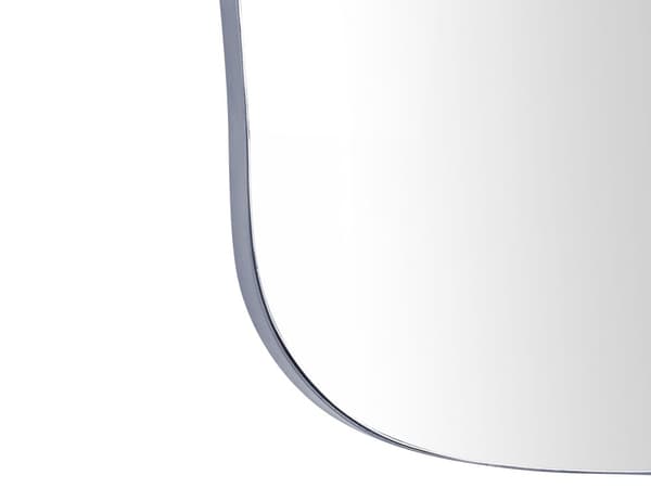 Veggspeil Svart Jern Glass 70 x 92 cm Oval Dekorativ Dekorativ Hengende Dekor Moderne Minimalistisk Stue Soverom Entré