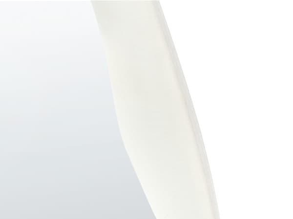 Seinäpeili valkoinen MDF kehys lasi sametti 57 x 160 cm epäsymmetrinen seinälle kiinnitettävä moderni tyyli