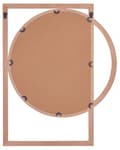 Miniatyrbilde 4 av 5: Veggspeil Lyst treverk MDF 56 x 71 cm Dekorativt tilbehør Dekor Hengende Håndlaget Geometrisk Form Moderne Stue Soverom