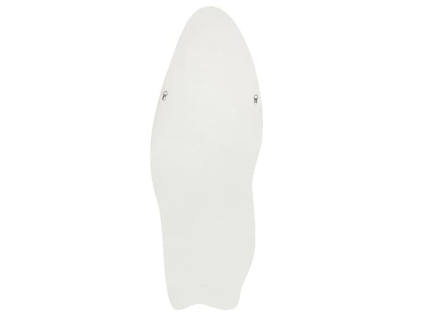 Veggspeil Hvit MDF-ramme Glass 57 x 160 cm Uregelmessig form Dekorativt veggmontert aksentstykke Moderne stil