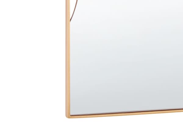 Veggspeil Gull Metall Glass 41 x 81 cm Oval Dekorativ Dekorativ Hengende Dekor Moderne Minimalistisk Stue Soverom Entré