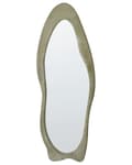 Miniatyrbilde 4 av 6: Veggspeil Grønn MDF-ramme Glass 57 x 160 cm Uregelmessig form Dekorativt veggmontert aksentstykke Moderne stil